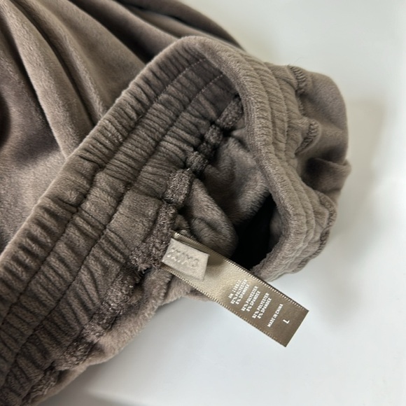 Skims Velour Wide-Leg Sweatpants Brown Large - Picture 6 of 7